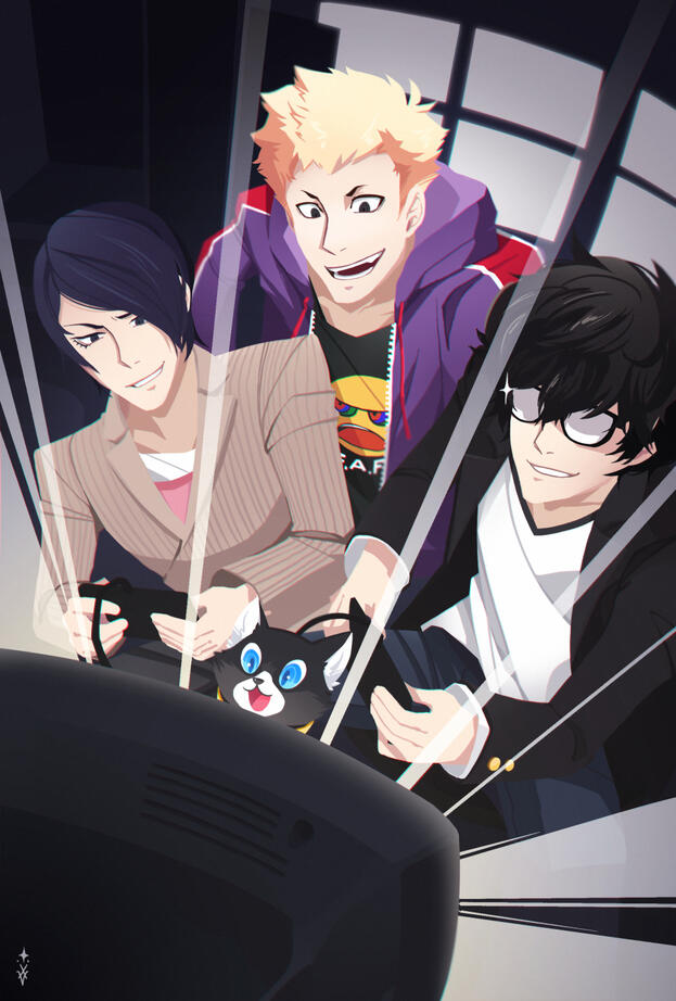 Piece for the P5 Polythieves zine.「2017」