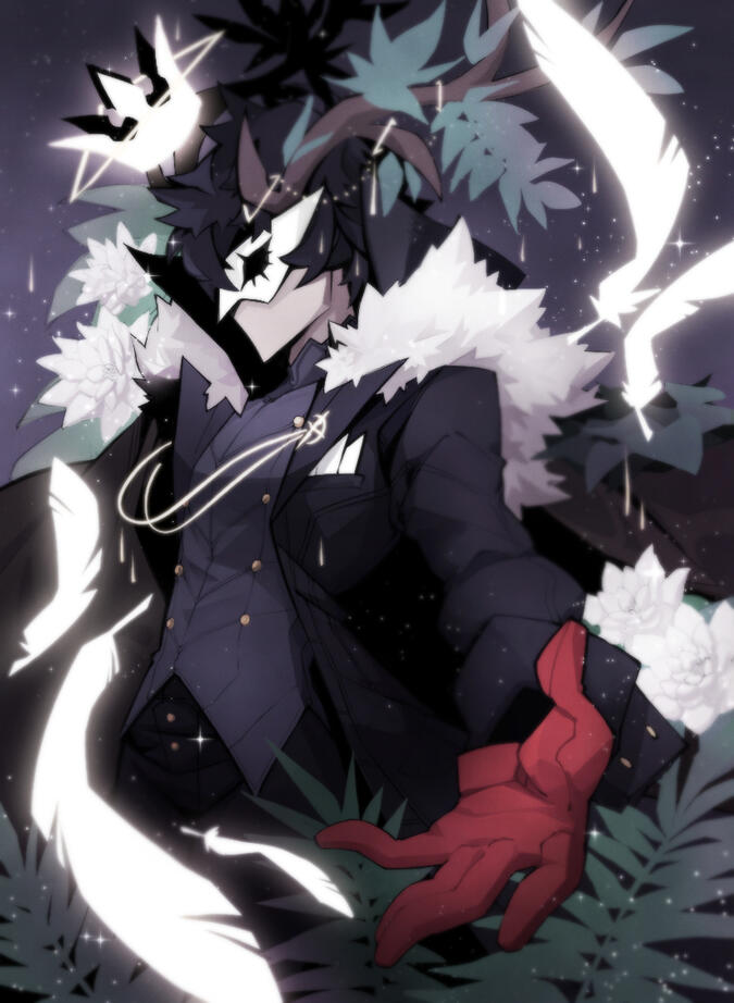 Piece for the P5 Jeu De Cartes playing card project (King of Clubs).「2019」