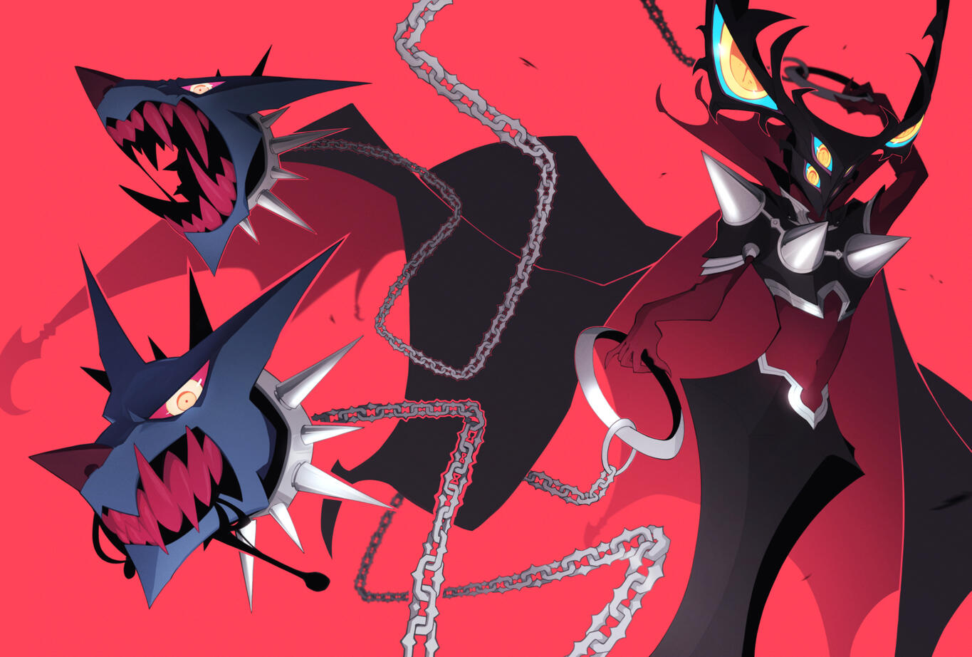 Spread piece for the Persona Animus x Anima zine.「2019」