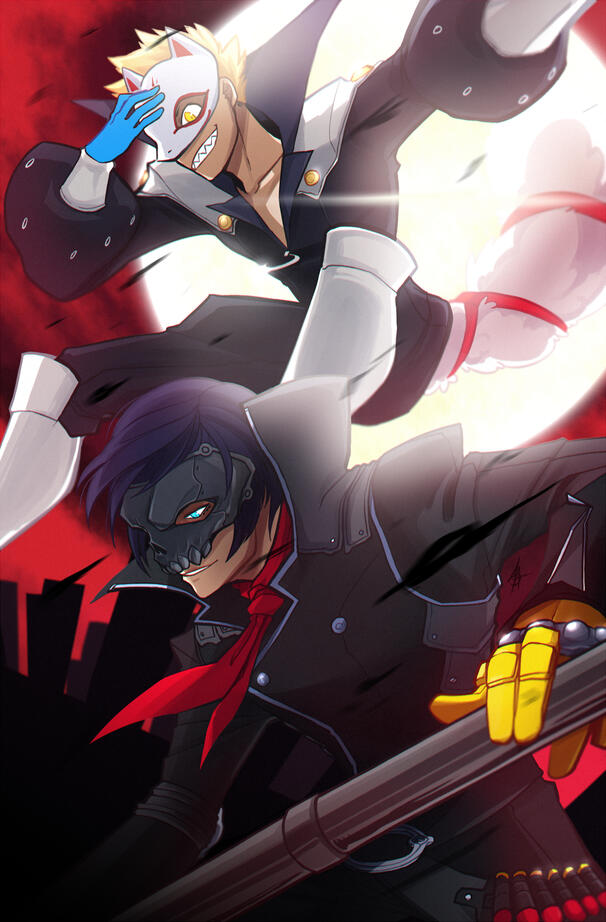 Piece for the P5 Ryukita zine.「2017」