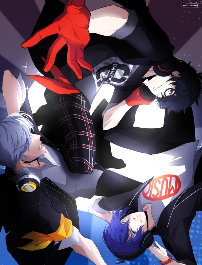 Cover for the Persona Dancing &#39;Til Dawn zine.「2017」